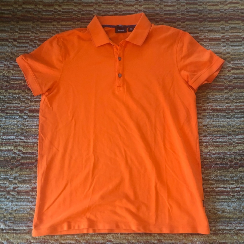 Hugo boss slim fit stretch polo orange
